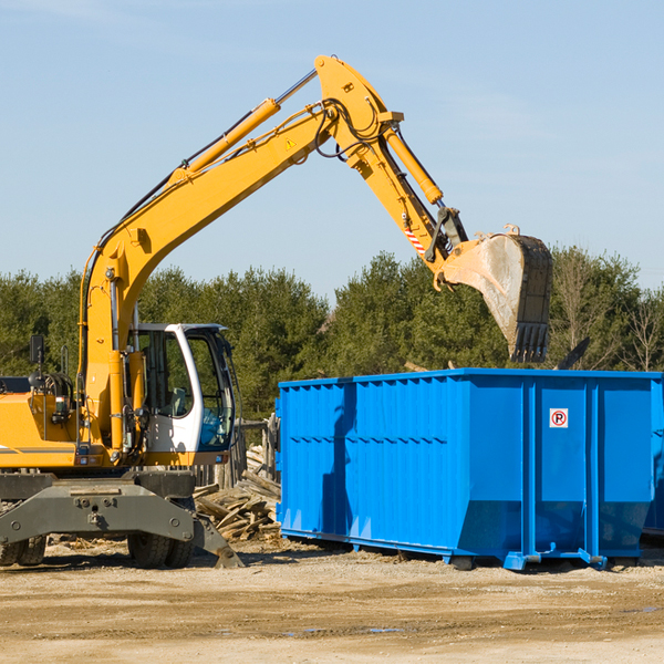 are there any restrictions on where a residential dumpster can be placed in Whitehouse